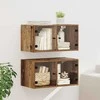 Sieniniai baldai 2 pcs Senovinis medis 68 x 37 x 35 cm