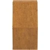 Sieniniai loveliai, 2vnt., rūdžių, 30x10x25cm, Corten plienas