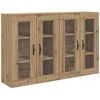 Sieniniai baldai 2 pcs Amatininkų ąžuolas 69,5 x 34 x 90 cm