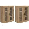 Sieniniai baldai 2 pcs Amatininkų ąžuolas 69,5 x 34 x 90 cm