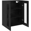 Sieniniai spintelės 2 pcs juoda ąžuolo 69,5 x 34 x 90 cm