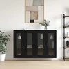 Sieniniai spintelės 2 pcs juoda ąžuolo 69,5 x 34 x 90 cm
