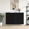 Prie sienos montuojama spinta 2 pcs Juodas ąžuolas