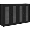 Sieniniai baldai 2 pcs Juodas ąžuolas 69,5 x 34 x 90 cm