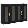 Sieniniai baldai 2 pcs Juodas ąžuolas 69,5 x 34 x 90 cm