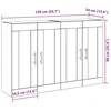 Sieniniai baldai 2 pcs Amatininkų ąžuolas 69,5 x 34 x 90 cm