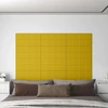 Sieninis galvūgalis 12 pcs Geltona 60 x 30 cm Aksomas