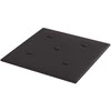 Sieninis galvūgalis 12 pcs Juodas 30 x 30 cm Dirbtinė oda