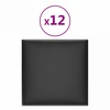 Sieninis galvūgalis 12 pcs 30 x 30 cm Juodas audinys