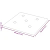 Sieninis galvūgalis 12 pcs Kapučino 30 x 30 cm Dirbtinė oda