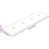 Sieninis galvūgalis 12 pcs Kapučino 60 x 15 cm Dirbtinė oda