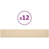 Sieninis galvūgalis 12 pcs Kreminė 90 x 15 cm audinys