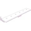 Sieninis galvūgalis 12 pcs Kreminė 90 x 15 cm Dirbtinė oda