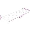 Sieninis galvūgalis 12 pcs Kreminė 90 x 30 cm Dirbtinė oda
