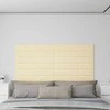 Sieninis galvūgalis 12 pcs Kreminė 90 x 15 cm Dirbtinė oda