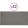 Sieninis galvūgalis 12 pcs Šviesiai pilka 60 x 30 cm audinys