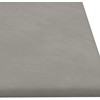 Sieninis galvūgalis 12 pcs Šviesiai pilka 90 x 30 cm Aksomas