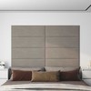Sieninis galvūgalis 12 pcs Šviesiai pilka 90 x 30 cm Aksomas