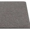 Sieninis galvūgalis 12 pcs Šviesiai pilka 90 x 15 cm audinys