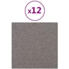Sieninis galvūgalis 12 pcs Šviesiai pilka 30 x 30 cm audinys