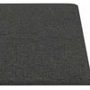 Sieninis galvūgalis 12 pcs Tamsiai pilka 90 x 15 cm audinys