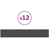 Sieninis galvūgalis 12 pcs Tamsiai pilka 90 x 15 cm audinys
