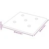Sieninis galvūgalis 12 pcs Vyno raudona 30 x 30 cm Dirbtinė oda