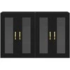 Sieniniai baldai 2 pcs Juodas ąžuolas 69,5 x 34 x 90 cm