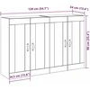 Sieniniai baldai 2 pcs Amatininkų ąžuolas 69,5 x 34 x 90 cm