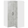 Sieninis kampinis kabinetas PORTO Betono pilka 57 x 57 x 100 cm