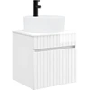 Sieninis kriauklės vanitas Itin blizgi balta 49 x 44,5 x 65 cm