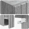 Sieninis kriauklės vanitas Pilka Sonoma 49 x 41 x 63 cm