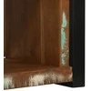 Sieninis Kubas Ruda 55 x 35 x 40 cm Kietas atkurtas medis