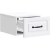 Sieninis naktinis staliukas 2 pcs Balta 34,5 x 33 x 20 cm