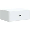 Sieninis naktinis staliukas 2 pcs Balta 49 x 34,5 x 20 cm