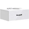 Sieninis naktinis staliukas 2 pcs Balta 49 x 34,5 x 20 cm