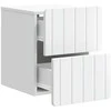 Sieninis naktinis staliukas 2 pcs Balta 33 x 34,5 x 43 cm