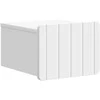 Sieninis naktinis staliukas 2 pcs Balta 33 x 34,5 x 24 cm