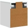 Sieninis naktinis staliukas 2 pcs Balta 34,5 x 33 x 40 cm