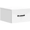 Sieninis naktinis staliukas 2 pcs Balta 34,5 x 33 x 20 cm