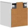 Sieninis naktinis staliukas 2 pcs Balta 34,5 x 33 x 40 cm
