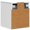 Sieninis naktinis staliukas 2 pcs Balta 33 x 34,5 x 40 cm
