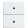 Sieninis naktinis staliukas 2 pcs Balta 34,5 x 33 x 40 cm