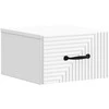 Sieninis naktinis staliukas 2 pcs Balta 34,5 x 33 x 20 cm