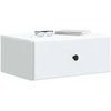 Sieninis naktinis staliukas 2 pcs Balta 49 x 34,5 x 20 cm