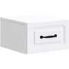 Sieninis naktinis staliukas 2 pcs Balta 34,5 x 33 x 20 cm