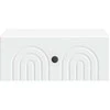 Sieninis naktinis staliukas 2 pcs Balta 49 x 34,5 x 20 cm