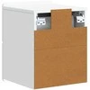 Sieninis naktinis staliukas 2 pcs Balta 33 x 34,5 x 43 cm