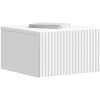 Sieninis naktinis staliukas 2 pcs Balta 33 x 34,5 x 20 cm