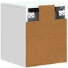 Sieninis naktinis staliukas 2 pcs Balta 34,5 x 33 x 40 cm